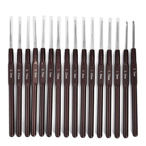 8Pcs Mix Size 2.5mm-6mm Crochet Hook Knit Weave Yarn Craft Knitting Needle Plastic Handle Knitting Hooks Needles Tools xmas GIFT