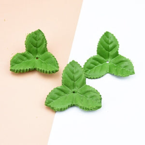 200pcs Silk Rose Leaves Decorative Flowers Wreaths Wedding Home Decoration Accessories DIY Gifts Box Fake Leaf Artificial Plants