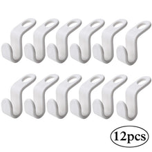 Load image into Gallery viewer, 6/12 Pcs Clothes Hanger Hook Multi-Function Folding Storage Clothes Rack Wardrobe Save Space Hanging Hanger Space Saving Hooks