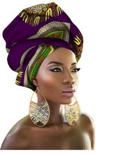 Load image into Gallery viewer, 2022 New style design Headscarf long Head scarf Headcover women Turban shawl Warp Hair African Headwrap Q039 *new*