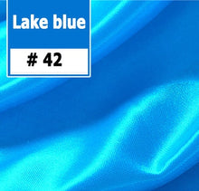 Load image into Gallery viewer, 0.8x3M Ice Silk Fabric Table Skirts Party Transparent White Pleated Wedding Tablecloth Cover Skirting Birthday Baby Shower
