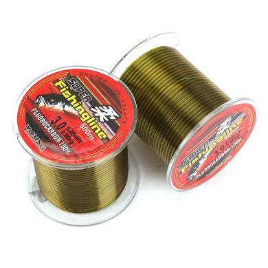500M Nylon Fishing Line Fluorocarbon Coated Monofilament Fishing Leader Line Carp Fishing Wire Fishing Accessories