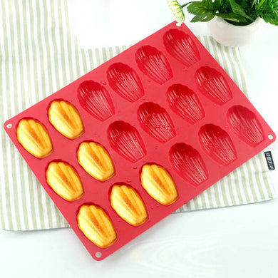 18 Even Madeleine Shell Cake Mold Food Grade Silicone Cookie Mold Biscuits Bakeware Tools Non-sticky Easy To Release BPA-free