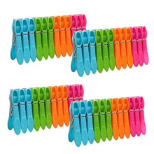 Load image into Gallery viewer, 24/48Pcs Clothespins Laundry Clothes Pins Hanging Pegs Clips Plastic Hangers Racks Clothes Pegs Home Storage Hooks Towel Clips