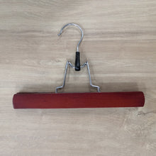 Load image into Gallery viewer, Wooden Pants Hangers Skirt Trouser Jeans Hangers Kledinghang Solid Wood Non Slip Clips Slack Clamp Hanger For Women Dress Cloth