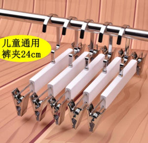 10pcs/lot 30cm/44.5cm white solid wood clothes rack  hotel clothing store wooden clothes hang anti-skid coat hanger trousers cl