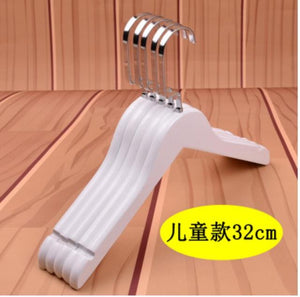 10pcs/lot 30cm/44.5cm white solid wood clothes rack  hotel clothing store wooden clothes hang anti-skid coat hanger trousers cl