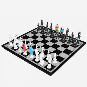25cm x25cm Chess Board Game Magnets Sets Portable Folding Chessboard Characters Desktop Intelligence Games Toys For Kids Birthday Gifts