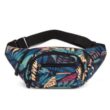 Load image into Gallery viewer, 2021 HOT Leaf Printed Female Waist Bags Large Capacity Fanny Pack Men&#39;s Belt Bag  Women Fashion Casual Canvas Travel Banana Bags