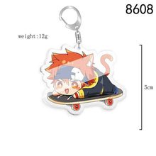 Load image into Gallery viewer, 5pcs 10pcs SK8 the Infinity Langa Hasegawa MIYA Reki Kyan Cherry blossom PVC Pendant Key Chain Keyring