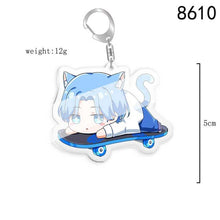 Load image into Gallery viewer, 5pcs 10pcs SK8 the Infinity Langa Hasegawa MIYA Reki Kyan Cherry blossom PVC Pendant Key Chain Keyring
