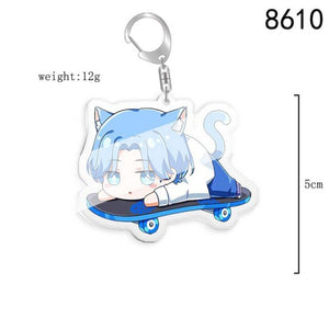 5pcs 10pcs SK8 the Infinity Langa Hasegawa MIYA Reki Kyan Cherry blossom PVC Pendant Key Chain Keyring