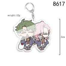 Load image into Gallery viewer, 5pcs 10pcs SK8 the Infinity Langa Hasegawa MIYA Reki Kyan Cherry blossom PVC Pendant Key Chain Keyring