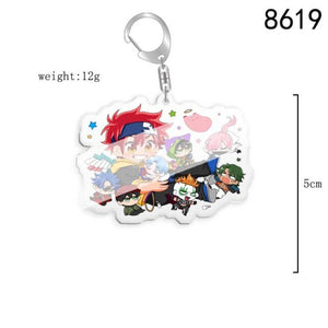5pcs 10pcs SK8 the Infinity Langa Hasegawa MIYA Reki Kyan Cherry blossom PVC Pendant Key Chain Keyring