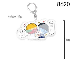 5pcs 10pcs SK8 the Infinity Langa Hasegawa MIYA Reki Kyan Cherry blossom PVC Pendant Key Chain Keyring