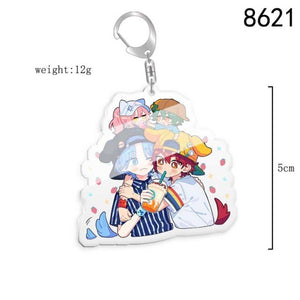 5pcs 10pcs SK8 the Infinity Langa Hasegawa MIYA Reki Kyan Cherry blossom PVC Pendant Key Chain Keyring
