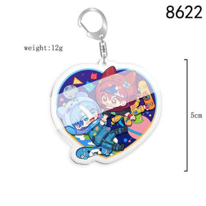 5pcs 10pcs SK8 the Infinity Langa Hasegawa MIYA Reki Kyan Cherry blossom PVC Pendant Key Chain Keyring