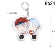 Load image into Gallery viewer, 5pcs 10pcs SK8 the Infinity Langa Hasegawa MIYA Reki Kyan Cherry blossom PVC Pendant Key Chain Keyring