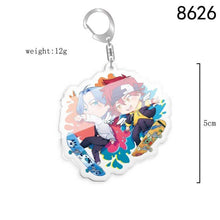 Load image into Gallery viewer, 5pcs 10pcs SK8 the Infinity Langa Hasegawa MIYA Reki Kyan Cherry blossom PVC Pendant Key Chain Keyring