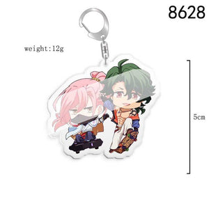 5pcs 10pcs SK8 the Infinity Langa Hasegawa MIYA Reki Kyan Cherry blossom PVC Pendant Key Chain Keyring