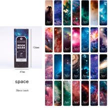 Load image into Gallery viewer, 28pcs/pack Creative Girl Star Fruit Space Paper Bookmarks For Books School Stationery And Office Gifts
