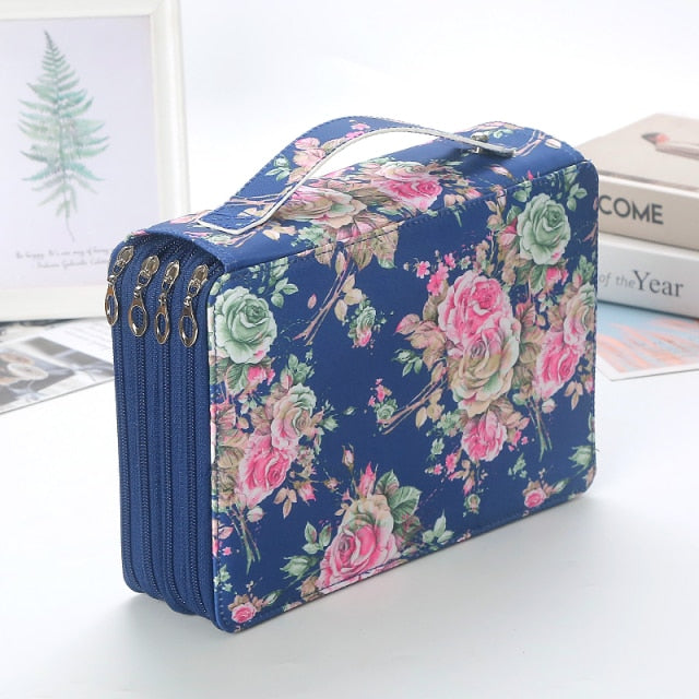 120/200/252 Slots Pencil Case School Pencilcase for Girls Stationery Pen Box Large Capacity Office Bag Big Holder Penal Supplies