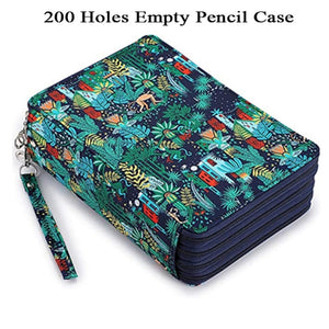 120/200/252 Slots Pencil Case School Pencilcase for Girls Stationery Pen Box Large Capacity Office Bag Big Holder Penal Supplies