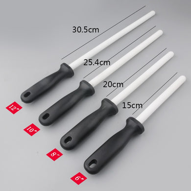 1 Pcs Ceramic(zirconia) Rod Knife Sharpener With ABS Handle Sharpening For Chefs Steel Knives Kitchen Assistant Helper musat