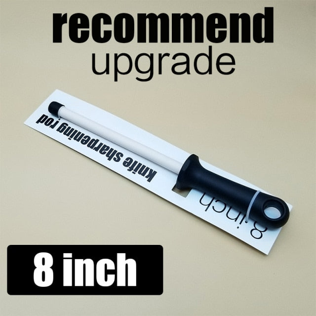 1 Pcs Ceramic(zirconia) Rod Knife Sharpener With ABS Handle Sharpening For Chefs Steel Knives Kitchen Assistant Helper musat