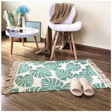 Load image into Gallery viewer, Round Cotton Linen Bohemia Prayer Tassels Carpet Table Area Rugs Modern Non-Slip Yoga Bath Mats Footcloth