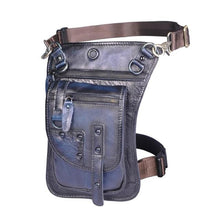 Load image into Gallery viewer, Natural Leather Design Men Small Casual Messenger Mochila Bag Retro Travel Belt Fanny Waist Belt Pack Drop Leg Bag Pouch 2141