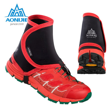 (FR) AONIJIE Trail Reflective Gaiters Protective Sandproof Shoe Covers Off-Road Running Jogging Hiking Outdoor Unisex
