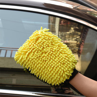 (1pc-Random Color) Car Wash Mitt Car Washing Gloves Winter Waterproof Car Wash Rag