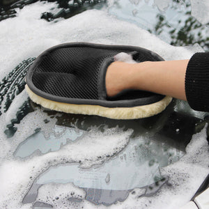 (1pc-Random Color) Car Wash Mitt Car Washing Gloves Winter Waterproof Car Wash Rag
