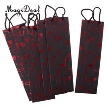Load image into Gallery viewer, 5 Pieces Elegant Paper Wine Bottle Champagne Bags for Wedding Ceremony Souvenir Gifts