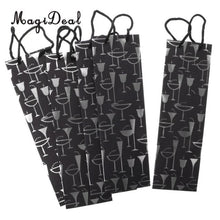 Load image into Gallery viewer, 5 Pieces Elegant Paper Wine Bottle Champagne Bags for Wedding Ceremony Souvenir Gifts