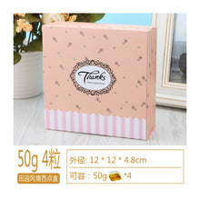 Load image into Gallery viewer, 10pcs/lot Sweet Moon Cake Box Portable Cube Package Cookies Boxes Kids Party Decoration Paper Gift Box