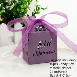 10pcs/set Creative Paper Pyramid Pillow Shape Candy Box Baby Shower Wedding Festival Party Chocolate Return Gift Box Supply