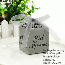 Load image into Gallery viewer, 10pcs/set Creative Paper Pyramid Pillow Shape Candy Box Baby Shower Wedding Festival Party Chocolate Return Gift Box Supply