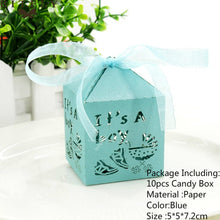Load image into Gallery viewer, 10pcs/set Creative Paper Pyramid Pillow Shape Candy Box Baby Shower Wedding Festival Party Chocolate Return Gift Box Supply
