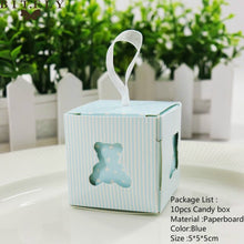 Load image into Gallery viewer, 10pcs/set Creative Paper Pyramid Pillow Shape Candy Box Baby Shower Wedding Festival Party Chocolate Return Gift Box Supply