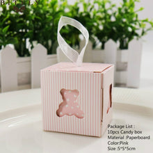 Load image into Gallery viewer, 10pcs/set Creative Paper Pyramid Pillow Shape Candy Box Baby Shower Wedding Festival Party Chocolate Return Gift Box Supply