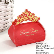 Load image into Gallery viewer, 10pcs/set Creative Paper Pyramid Pillow Shape Candy Box Baby Shower Wedding Festival Party Chocolate Return Gift Box Supply