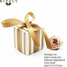 Load image into Gallery viewer, 10pcs/set Creative Paper Pyramid Pillow Shape Candy Box Baby Shower Wedding Festival Party Chocolate Return Gift Box Supply