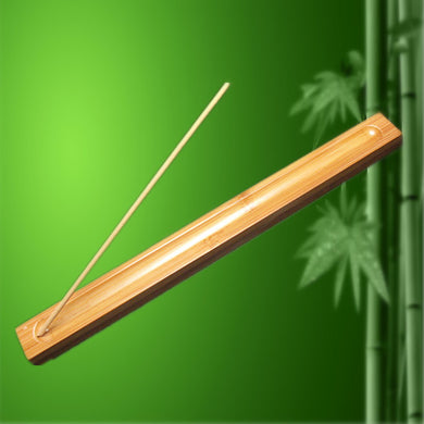 (FR) 1Pc Bamboo Material Stick Incense Plate Incense Holder Fragrant Ware Stick Incense Burner Sage