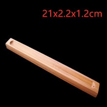 Load image into Gallery viewer, (FR) 1Pc Bamboo Material Stick Incense Plate Incense Holder Fragrant Ware Stick Incense Burner Sage