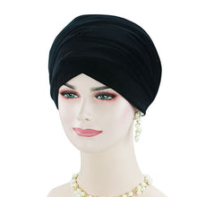 Load image into Gallery viewer, (FR-GSS Extra Long) Muslim Velvet Women Hijab HeadScarf Turban Head Wraps Cap Hat Cap