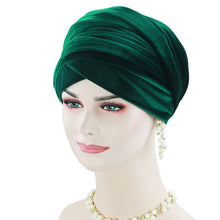 Load image into Gallery viewer, (FR-GSS Extra Long) Muslim Velvet Women Hijab HeadScarf Turban Head Wraps Cap Hat Cap