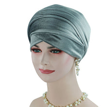 Load image into Gallery viewer, (FR-GSS Extra Long) Muslim Velvet Women Hijab HeadScarf Turban Head Wraps Cap Hat Cap