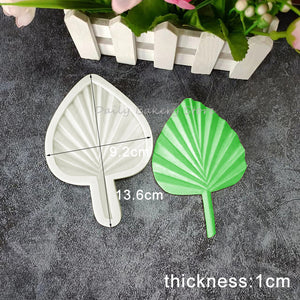 1Pc Palm Leaf Silicone Sugarcraft Mold Turtle Leaves Fan Shape Resin Tools Chocolate Cupcake Fondant Mould Cake Decorating Tools